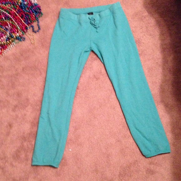 Teal Victoria Secret sweat pants