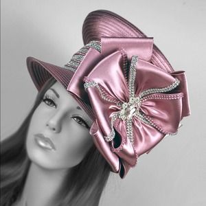 Pink Church Dress Kentucky Derby Hat