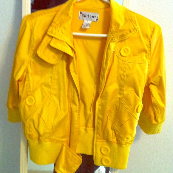 XxsoldxX Reserved  yellow satin jacket