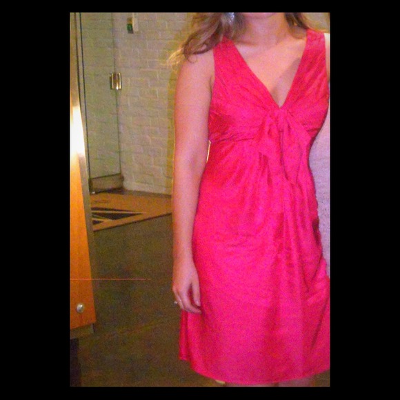 Hot pink dress