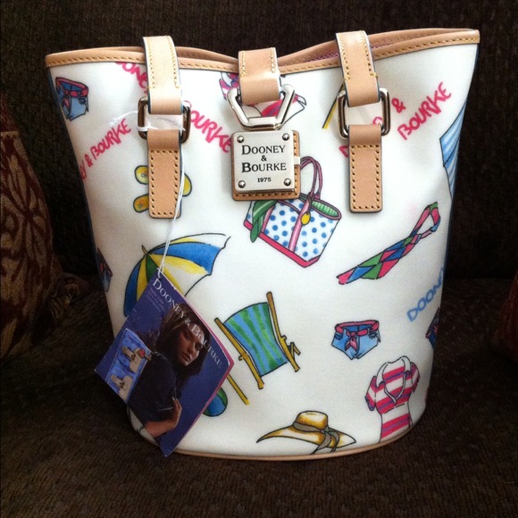 Authentic Dooney & Bourke North/South Bucket Bag