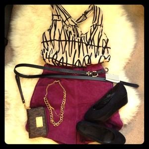 Bundled 4 dvaannePrple hiwaisted shorts&top/bdg