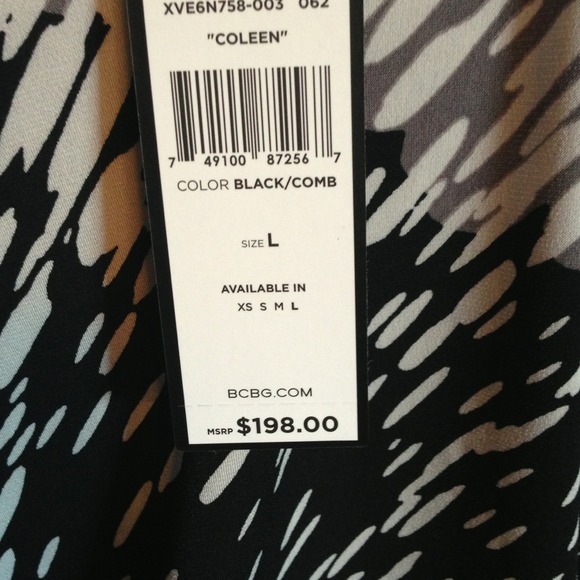 BNWT BCBG "Coleen" dress size L REDUCED - Picture 2 of 9