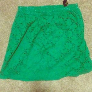 Green skirt