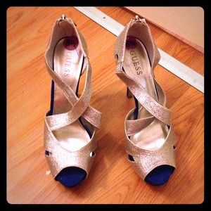 Silver and blue Guess shoes! 💖Reduced💖