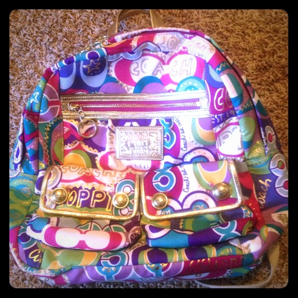 Coach Poppy Collection Backpack