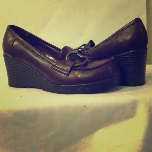 Brown loafers