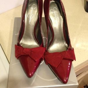 Patten leather pumps from jessica simpson