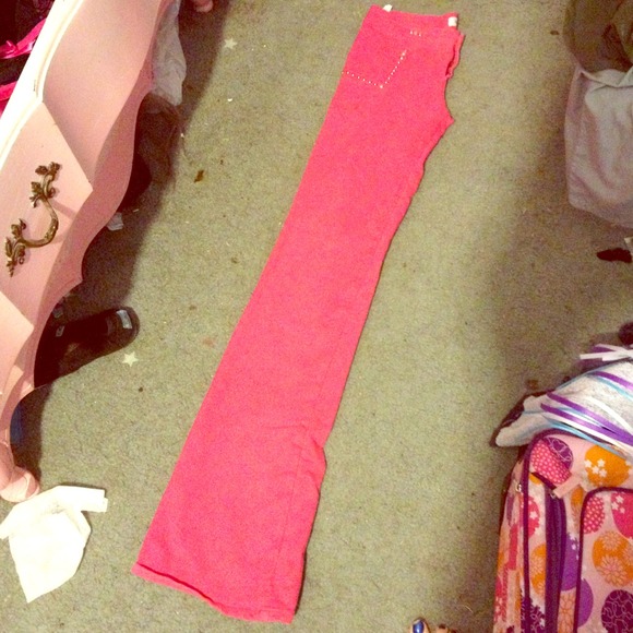 Hot pink brazil star jeggings