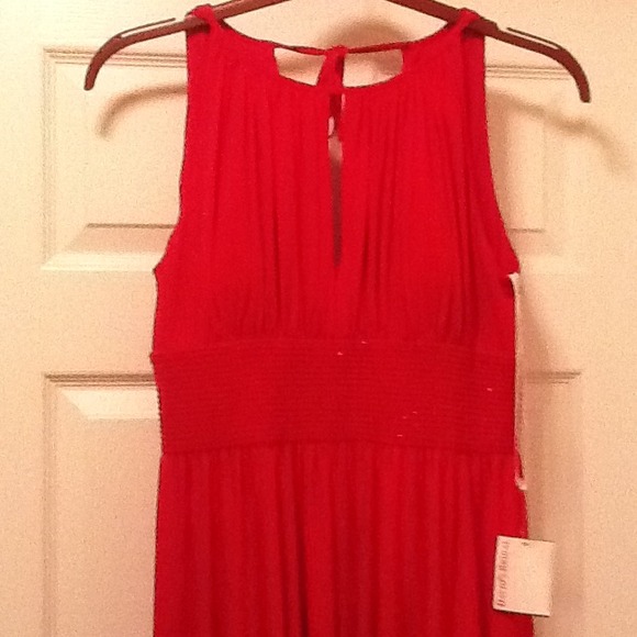 Fiery Red Flirty Dress