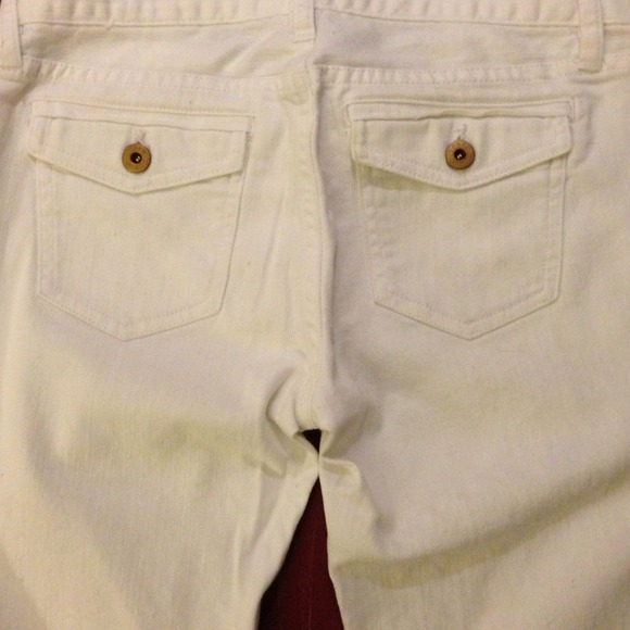 JCrew white matchstick surplus jeans