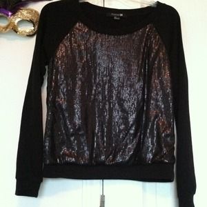 Black glittery sweater