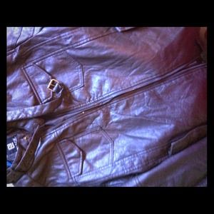 Mens brown leather jacket