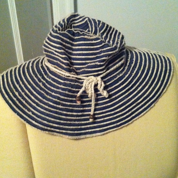Target Store Blue and White striped Hat