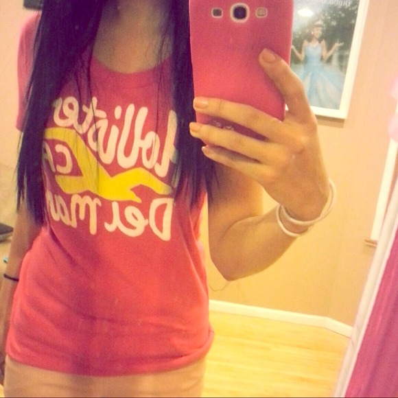 Pink hollister top