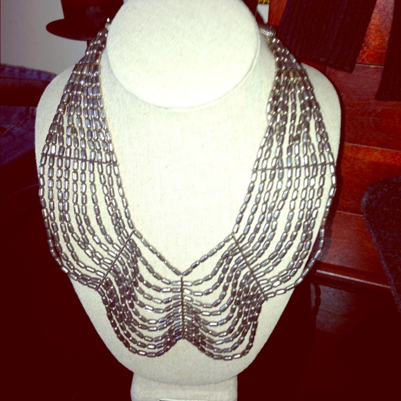 Reduced!!!Silver statement necklace
