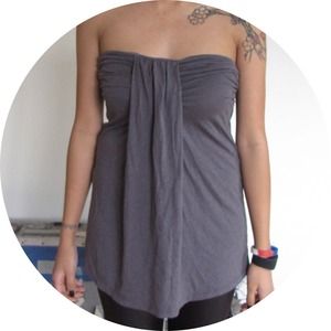 Grey sleeveless top