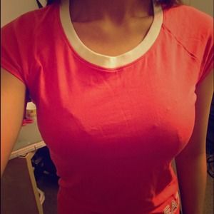 Armani Pink Crew Neck Tee Shirt