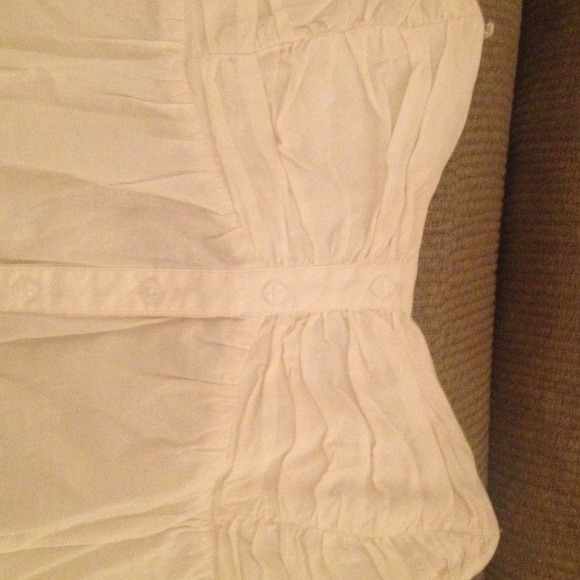 BCBG Cream Tube Top - Picture 2 of 4