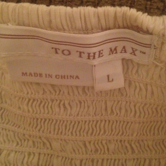 BCBG Cream Tube Top - Picture 3 of 4