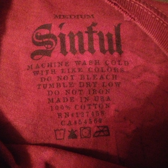 Sinful shirt 💢SOLD💢 - Picture 4 of 4