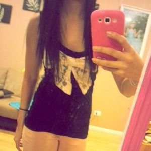 Black Bowie tank top