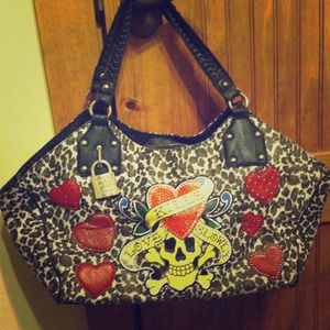BUNDLED leopard print Love Kills Ed Hardy