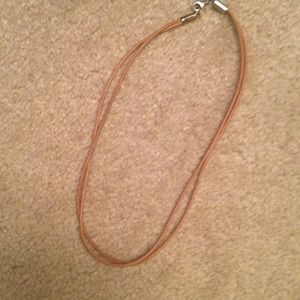 Silpada Brown Leather Necklace