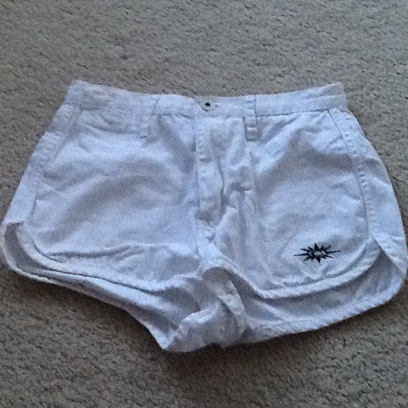 White Denim Shorts