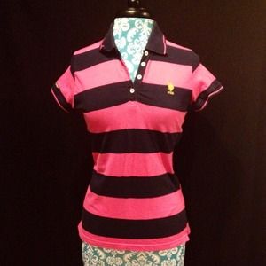Pink & Navy Polo shirt
