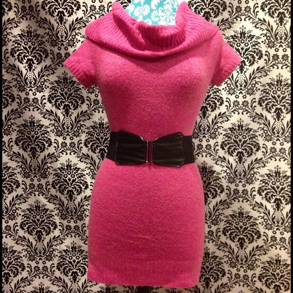 Lovely pink sweater dress
