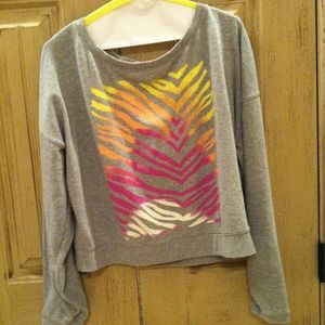 SOLD*****+*Victoria secret pink zebra top!