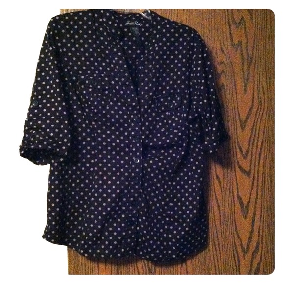 Poke a dot button up shirt