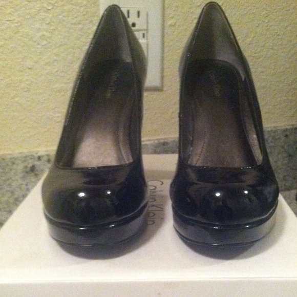 Calvin Klein patent heels