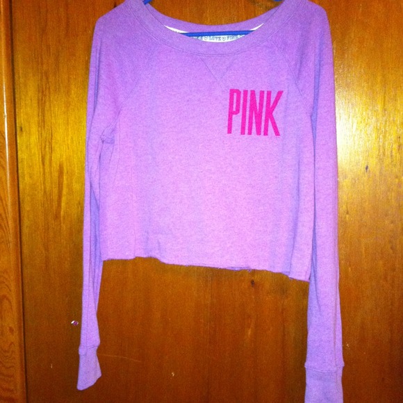 SOLD on eBay PINK crop sweatshirt