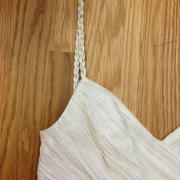 Ivory and Metallic Shoshanna Top - Picture 3 of 4
