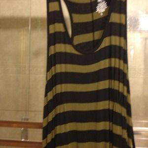 Mossimo Dark blue/ Khaki Maxi Dress NWT