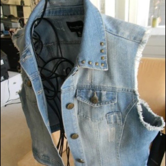 🚫SOLD🚫 Studded Denim Vest
