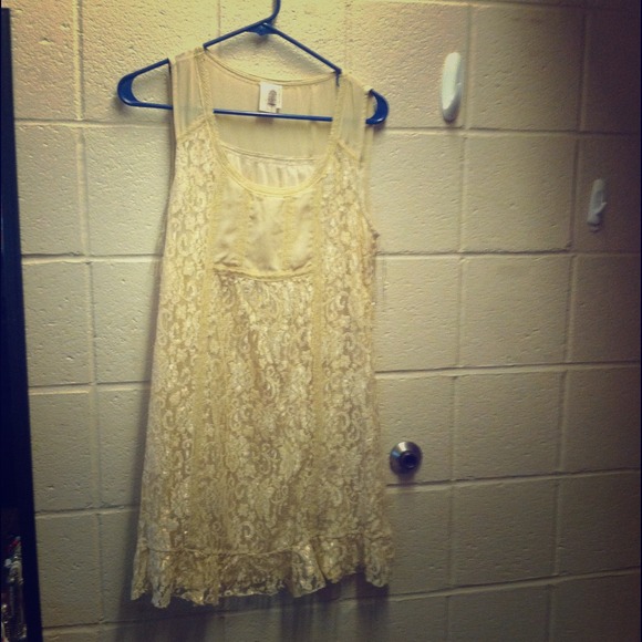 Cream dress worn once!