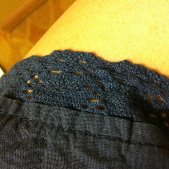 SOLD LOCALLY Navy blue tunic with crochet detail - Picture 3 of 3