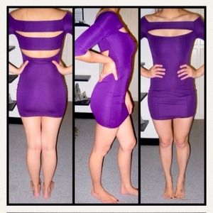 Bundle purple dress and floral dress