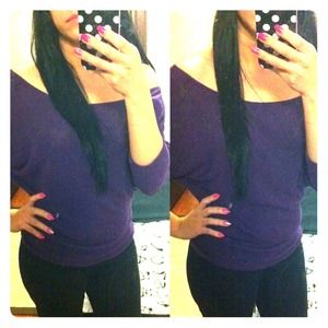 Purple off shoulders top