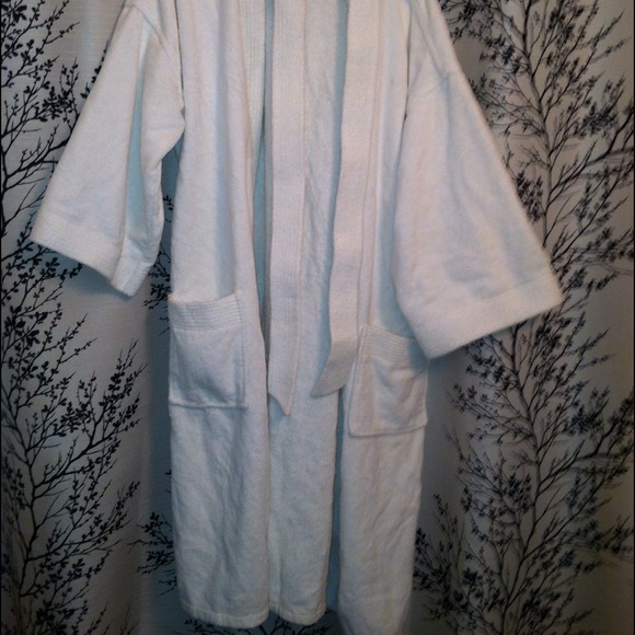 White towel robe!