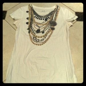 Armani Exchange white T-shirt