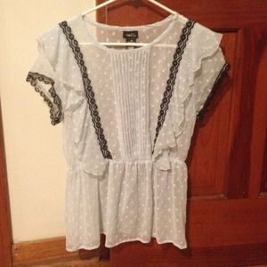 Blue- Rue 21 blouse. Medium.