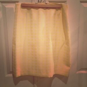 Yellow and white skirt