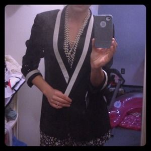 Express black and cream blazer