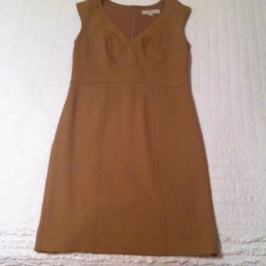 Loft camel colored dress