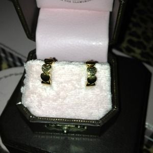 Juicy couture mini hoop earrings