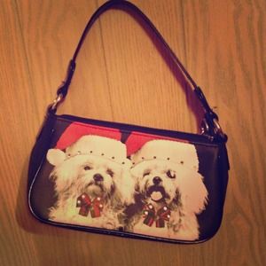Retro dog purse